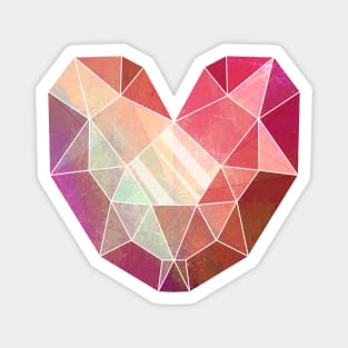 Crystal Heart (Rainbow) Magnet