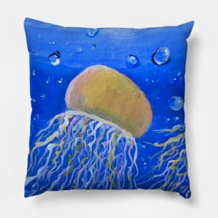 Jelly Fish Art Pillow