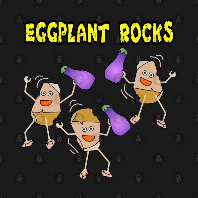 Eggplant Rocks Light by Barthol Graphics