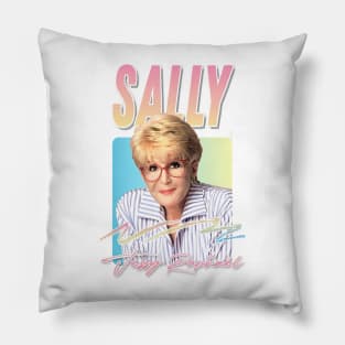 Sally Jessy Raphael / Retro 90s Style Fan Design Pillow