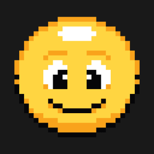 Smiling Pixel Emoji T-Shirt