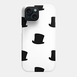 printmaking pattern black and white elements Phone Case