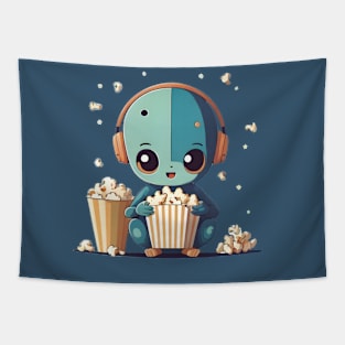 Aliens Love Popcorn 0.2 Tapestry