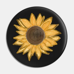 Little yellow positive sunflower Pin