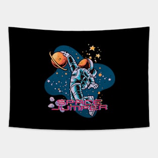 Astronaut The Space Jumper Tapestry