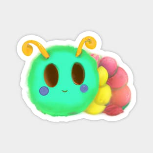 Cute Caterpillar Drawing Magnet