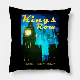 King's Row Vintage Travel Poster Pillow