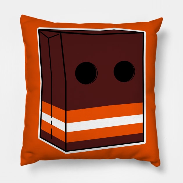 Anonymous Browns Fan Pillow by miniBOB