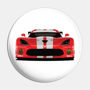 Dodge Viper Cartoon Pin