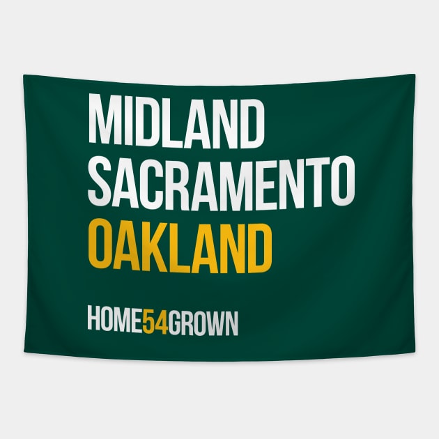 "Homegrown Series" Oakland: Sonny (Green) Tapestry by alanduda