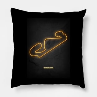 Barcelona Circuit Neon Pillow