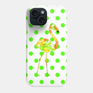 Flamingo On Green Phone Case