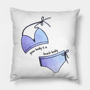 Bikini Beach Body Body Positivity Pillow