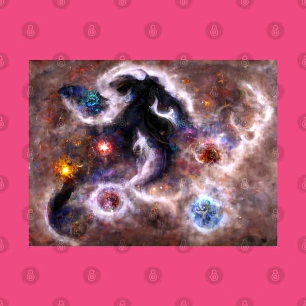 Celestial Symphony: A Captivating Abstract Galactic Nebula by Christine aka stine1