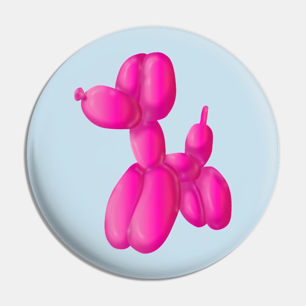 Pink Poodle Pin by pixelvision