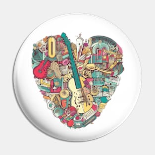 Guitar Is My Love Pin