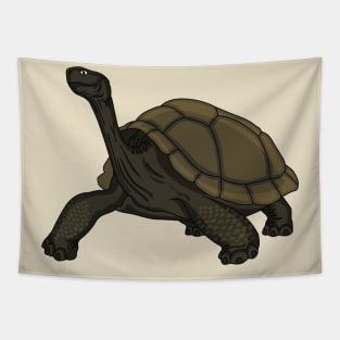 Galapagos land tortoise illustration Tapestry