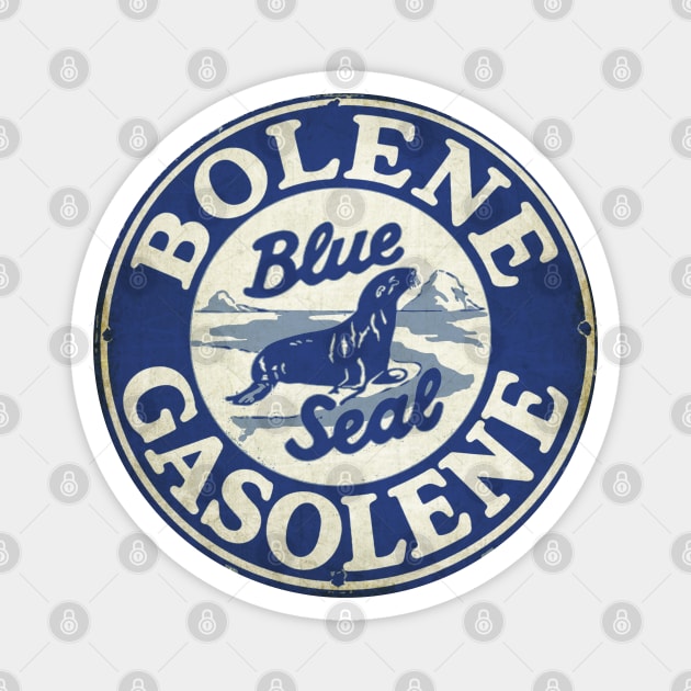 Bolene Blue Seal Gas Magnet by Midcenturydave