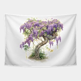 Wisteria Watercolor Tapestry