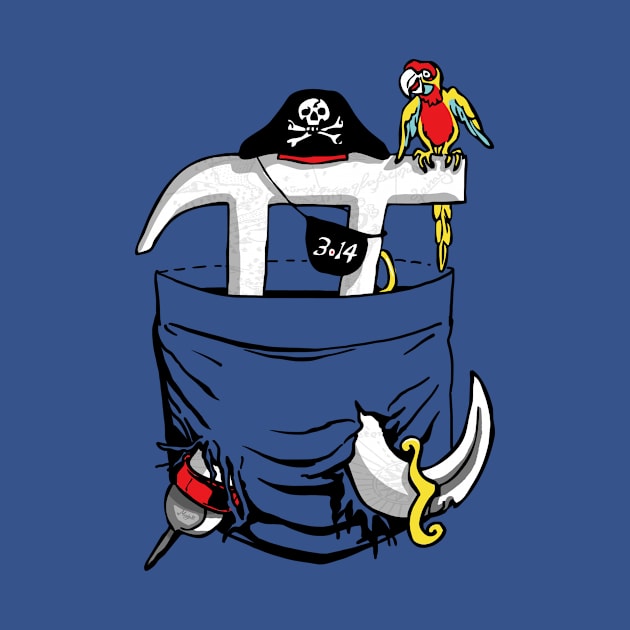 Left Chest Pocket Pirate Pi Symbo by Mudge