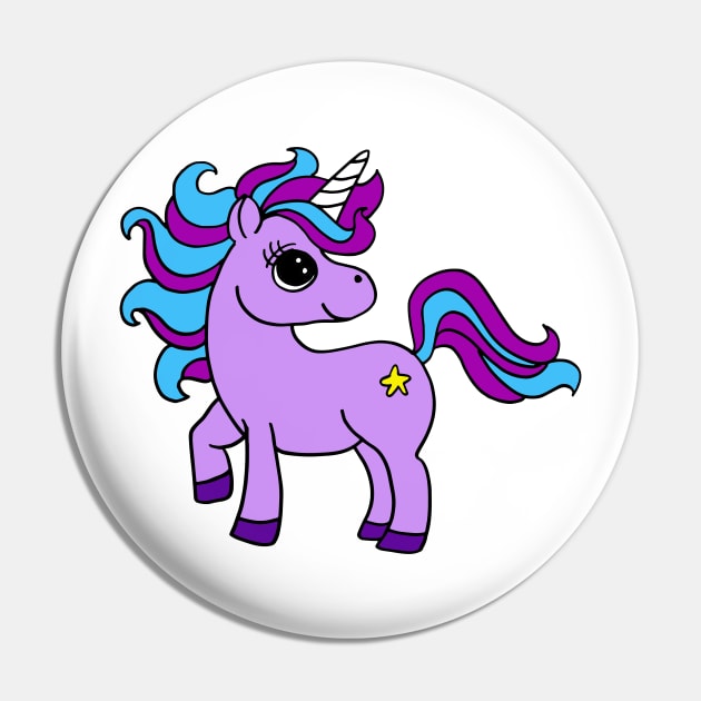 purple unicorn Pin by wildmagnolia