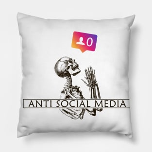 Antisocial Media Pillow