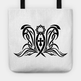 Fish is a sign of Jesus. Tattoo style. Tote