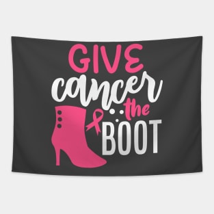 Give Cancer The Boot Tapestry