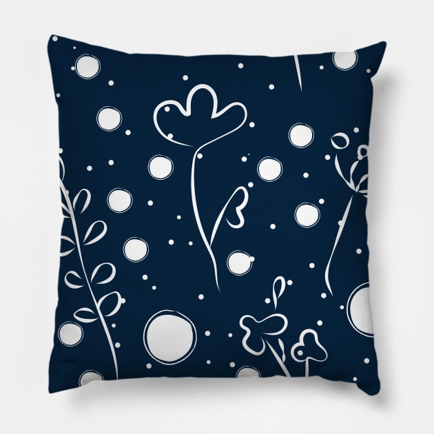 Floral pattern Pillow by Countryside