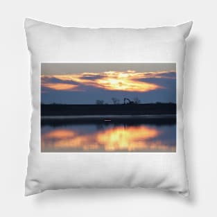 Sunrise Over The River Pillow