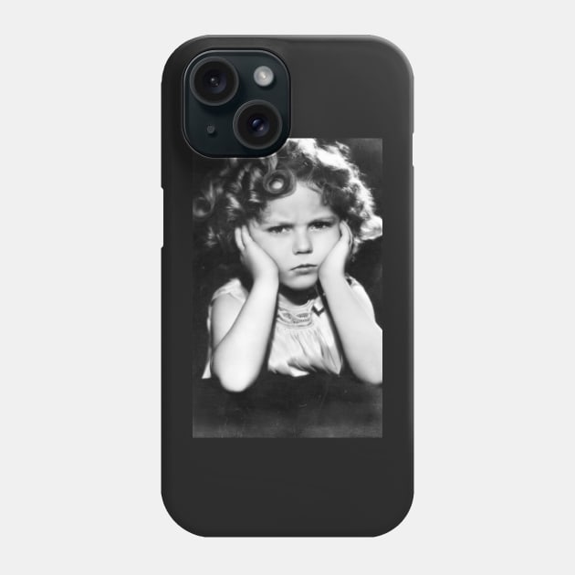 Shirley Temple Grumpy Phone Case by RetroSalt