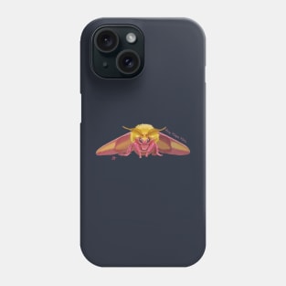 Rosy, the Maple Moth Looking at You Phone Case