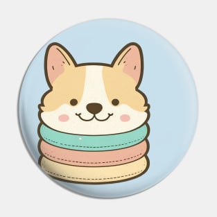 Corgi Macarons Pin