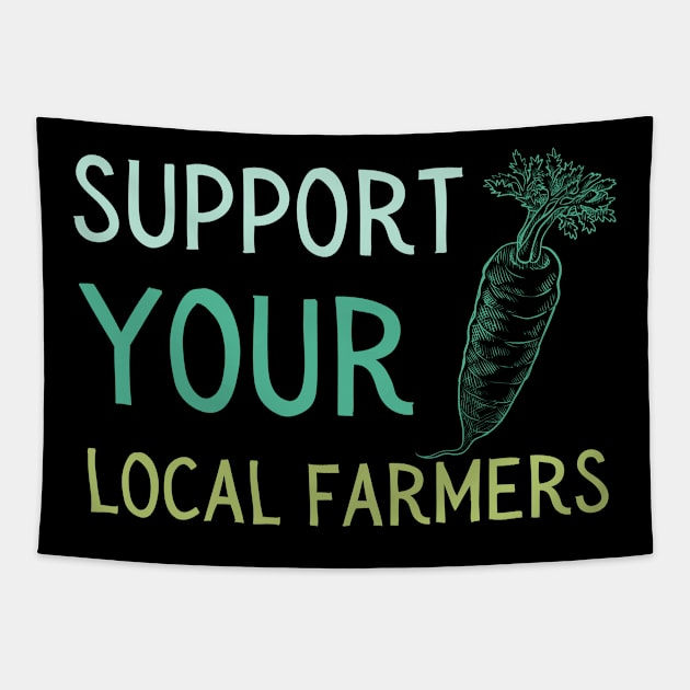 Support local farmers carrot Tapestry by High Altitude