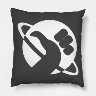 Hitchhiker Thumb White Pillow