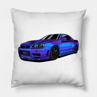 Godzilla SKYLINE GTR R34 Pillow