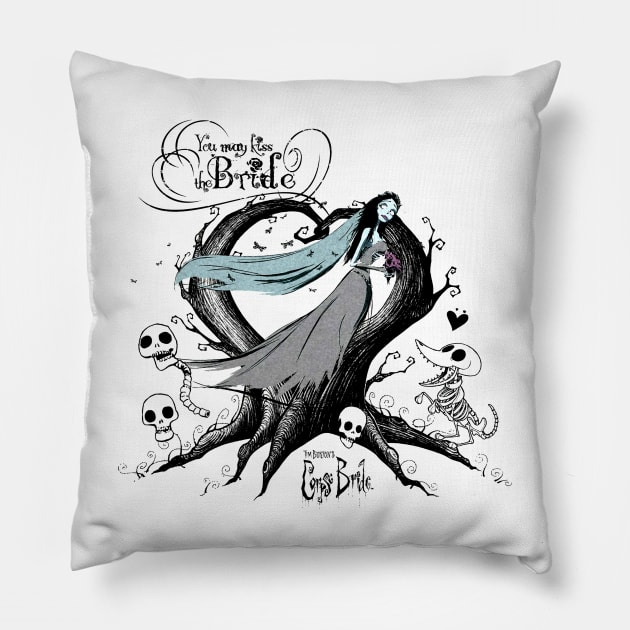 Corpse Bride Emily You may kiss the bride Pillow by Leblancd Nashb