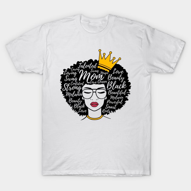 Love Mom Black Mom Gift Mother's Day T Shirt Love Mom Black Mom Gift Mother's Day T Shirt