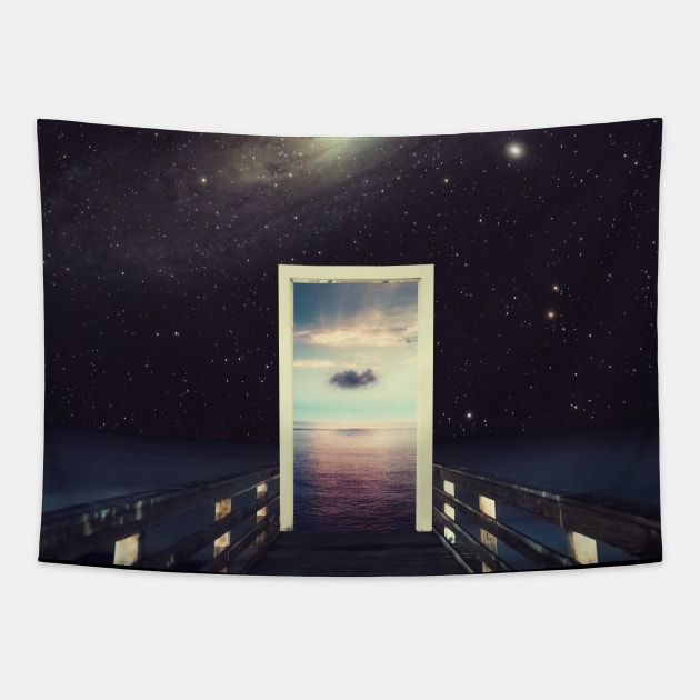 Constants and Variables - Space Aesthetic, Retro Futurism, Sci Fi Tapestry by jessgaspar