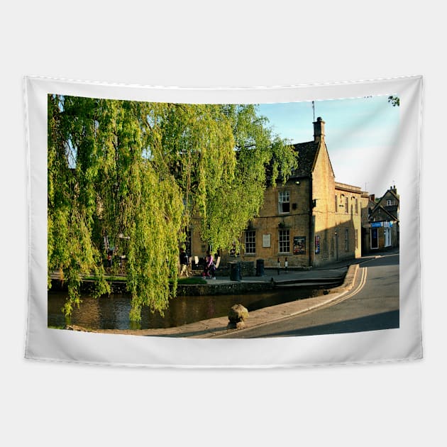 Old Manse Hotel Bourton on the Water Cotswolds Tapestry by AndyEvansPhotos