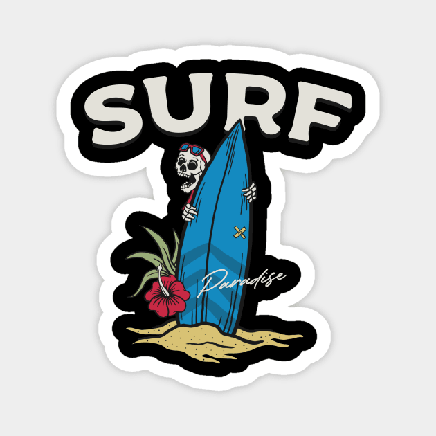 Surf Paradise Magnet by Mahija