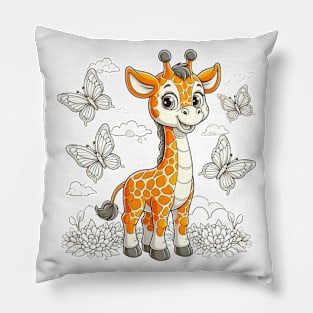 Delightful Giraffe Pillow