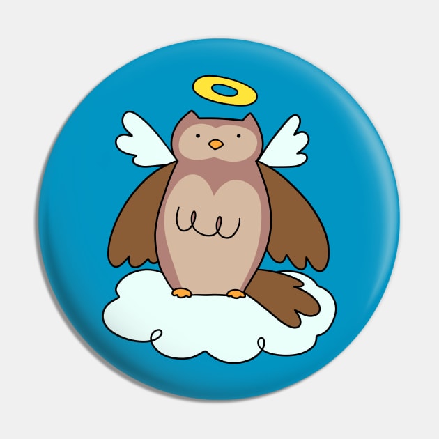 Cloud Angel Owl Pin by saradaboru