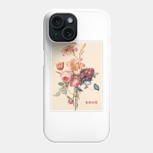 Floral Flowers of Life Japanese Design T-Shirt Phone Case