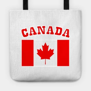 1980s Patriotic I Am Canadian Maple leaf Canada Flag Tote