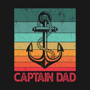 Super Papa Captain Dad Father's Day T-Shirt