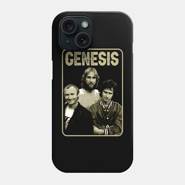 The Musical Box Moda Genesis Band Tees, Unlock a Pandora's Box of Progressive Rock Style Phone Case by Zombie green