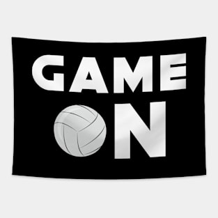 Game On - Funny Volleyball Design Tapestry