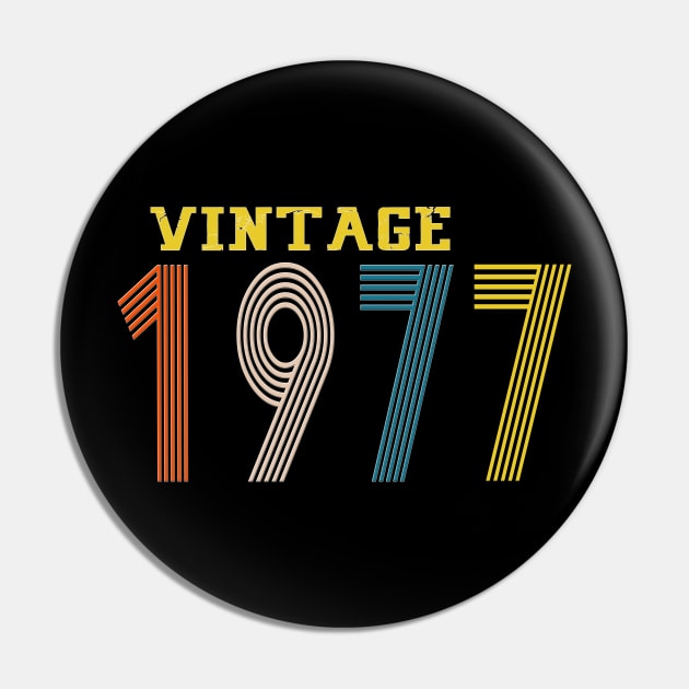 1977 Vintage, retro, Year Pin by Yoda