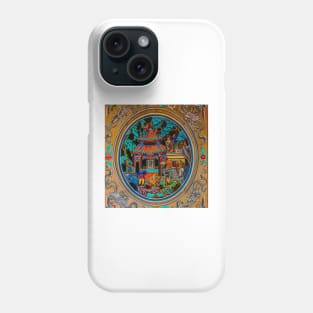 Chinese temple building ornate in Georgetown SQ Phone Case